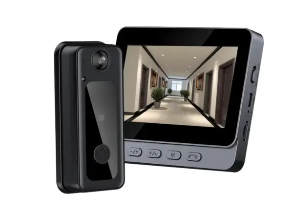 Sonerie video inteligenta bluetooth night vision infrarosu senzor IR interfon video HD 8MP comunicare bidirectional