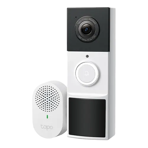 Sonerie video smart TP-Link Tapo D210, 2K 3MP, Night Vision color, baterie 6400 mAh, IP65, Wi-Fi