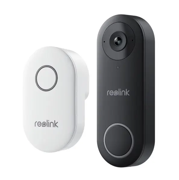 Sonerie video Wi-Fi Reolink D340W 5MP, 180 diagonala, 2.4/5GHz, detectare persoane si pachete, audio bidirectional, stocare locala