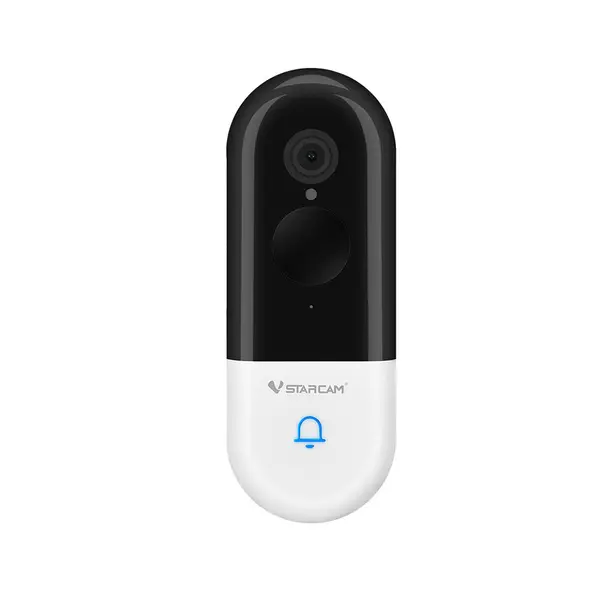 Sonerie video WiFi Vstarcam DB2-TZ, 2MP, 3.2 mm, slot card, detectie oameni, acumulator 5000 mAh, PIR