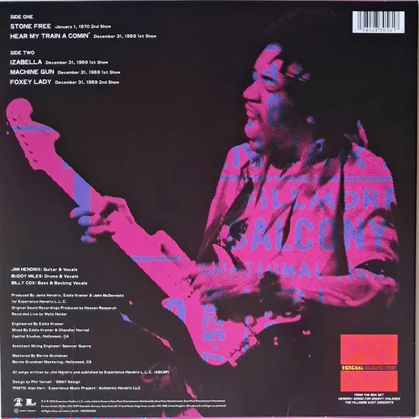 Songs For Groovy Children - Blue/Violet Vinyl | Hendrix