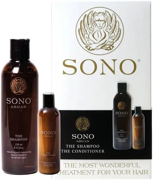 Sono ArganSet - Șampon și balsam cu argan, 250 + 50 ml