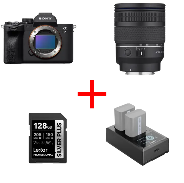 Sony A7 IV + Obiectiv Samyang 24-60mm F2.8 FE, bonus card Lexar 128gb si incarcator