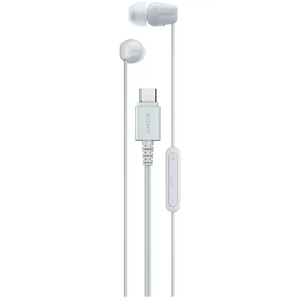 Sony Casti In-Ear Sony IER‑EX15CW, cu fir, USB‑C, Microfon, Alb