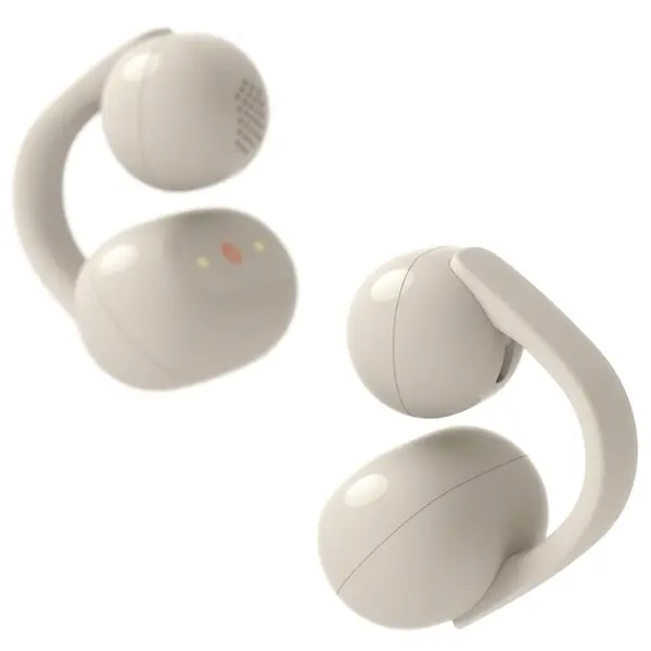 Sony Casti Open-Ear Sony LinkBuds Clip WF-LC900C, True Wireless, Bluetooth, Fast Pair, IPX4, AI Voice Assist, Tap Control, 3 Moduri de Ascultare, Autonomie 37 ore, iOS si Android, Gri-Bej