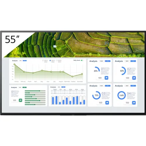 Sony Ecran profesional Sony Bravia Seria BZ30L FW-55BZ30L, 55inch, 3840x2160pixeli, Negru