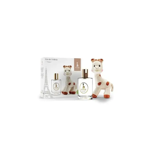 Sophie La Girafe Eau De Toilette Set cadou pentru copii Volum EDT 100 ml + girafă de pluș