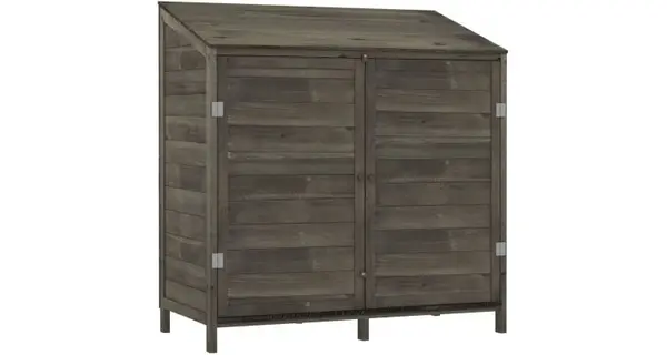 Sopron de gradina, antracit, 102x52x112 cm, lemn masiv de brad