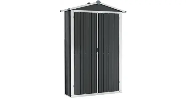 Sopron de gradina, antracit,107,5x46x183 cm, otel galvanizat