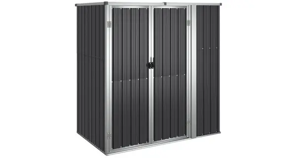 Sopron de gradina, antracit, 161x89x161 cm, otel galvanizat