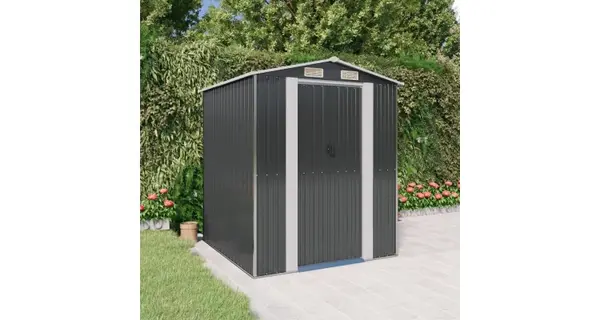 Sopron de gradina, antracit, 192x191x223 cm, otel galvanizat