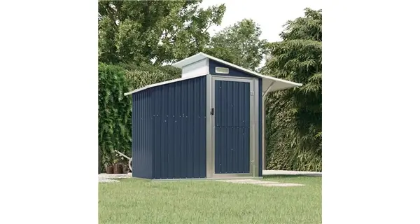 Sopron de gradina, antracit, 270x130x208,5 cm, otel galvanizat