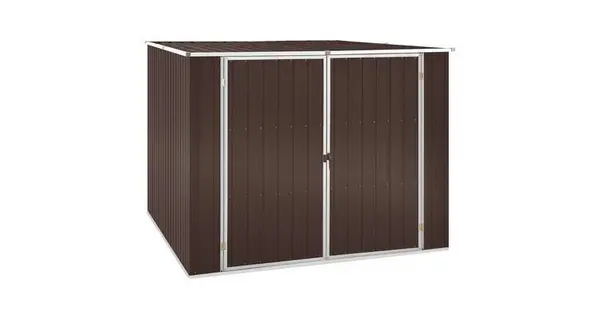 Sopron de gradina, maro, 195 x 198 x 159 cm, otel galvanizat