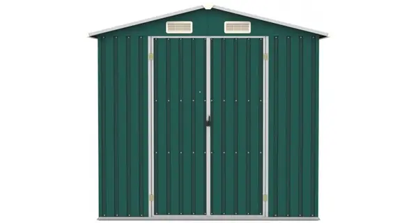 Sopron de gradina, verde, 205 x 129 x 183, otel galvanizat