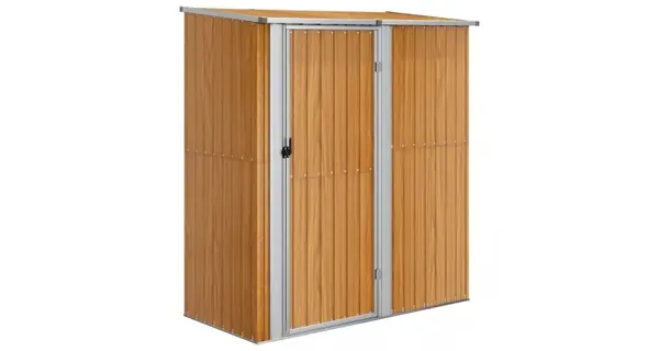 Sopron pentru gradina, maro, 180,5x97x209,5 cm, otel zincat