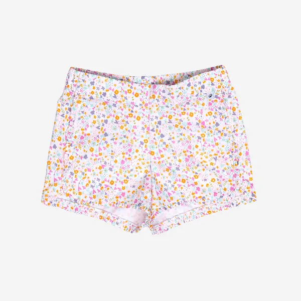 Șort de baie Alb-Roz Print floral Bebeluși/Copii