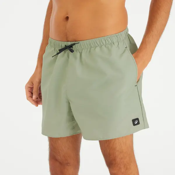 Șort de baie surf Hendaia pockets Kaki Bărbați