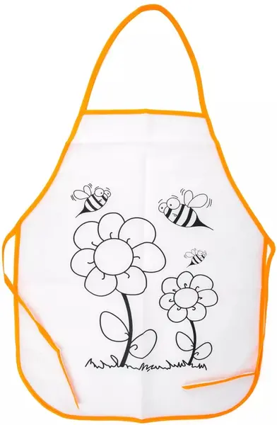 Șorț de desen pentru copii cu șablon de colorat Fandy - Floare