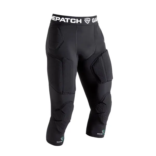 Sort Gamepatch 3/4 cu Protectie Full - 03 Black, M