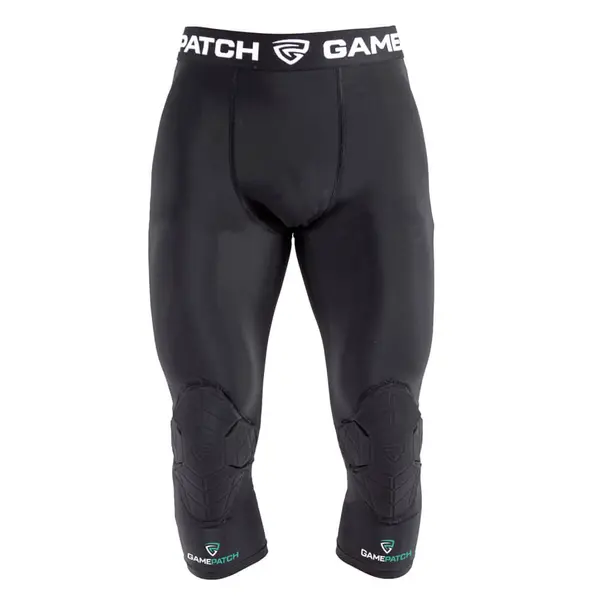 Sort Gamepatch 3/4 cu Protectie pt Genunchi - 03 Black, L