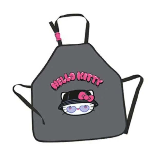 Sort protectie haine St.Majewski Hello Kitty Gri, pentru pictura,marime universala 3-7 ani