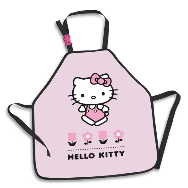 Sort protectie haine St.Majewski Hello Kitty Pink pentru pictura,marime universala 3-7 ani
