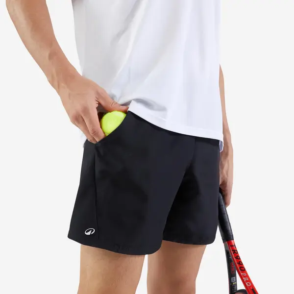 Şort Tenis TSH100 Dry Negru Bărbaţi