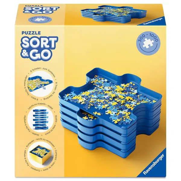 Sortatoare de puzzle-uri Ravensburger - Sort & Go, până la 1000 de piese