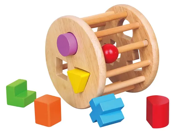 Sortator de lemn Viga - Cilindru cu forme geometrice
