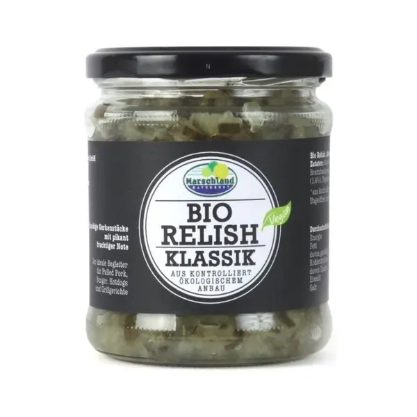 Sos BIO Relish Klassik, 325 g, Marschland Naturkost