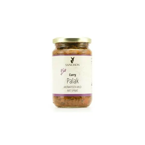 Sos curry Palak bio 330ml Sanchon