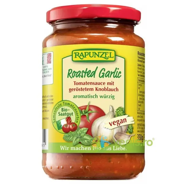 Sos de Rosii cu Usturoi Prajit Ecologic/Bio 350g