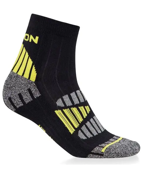 Sosete antibacteriene NEON - culoare negru galben 36-38, NEGRU-GALBEN
