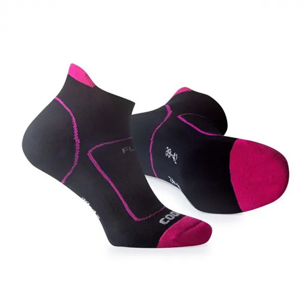 Sosete dama Coolmax FLR COOL - culoare negru roz 35-38, NEGRU-ROZ