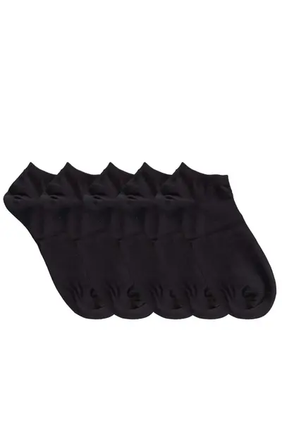 Sosete dama negre tricot fin – set 5 perechi (Marime sosete: 38/41)