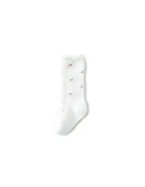 Sosete Edge Floral model alb