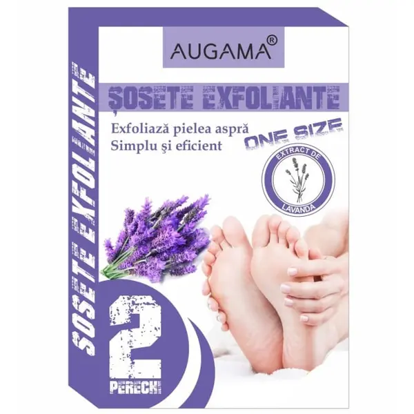 Sosete Exfoliante pentru Talpi cu Parfum de Lavanda 2 perechi