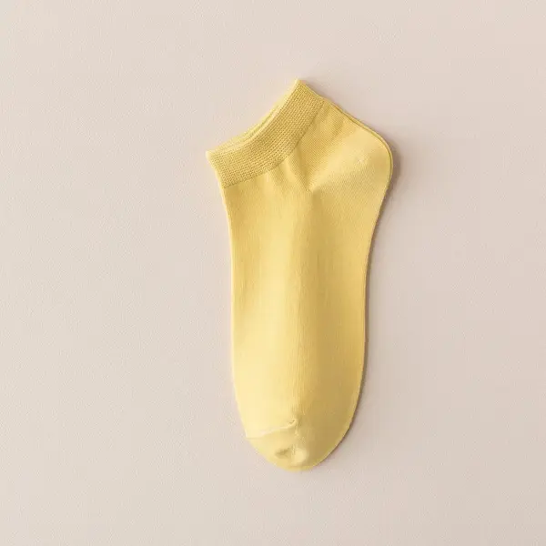 Sosete pentru dama, SS185, Galben, marime universala (35-39)