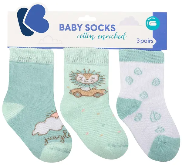 Sosete termice bebelusi Kikka Boo - 2-3 ani, 3 buc., Jungle King
