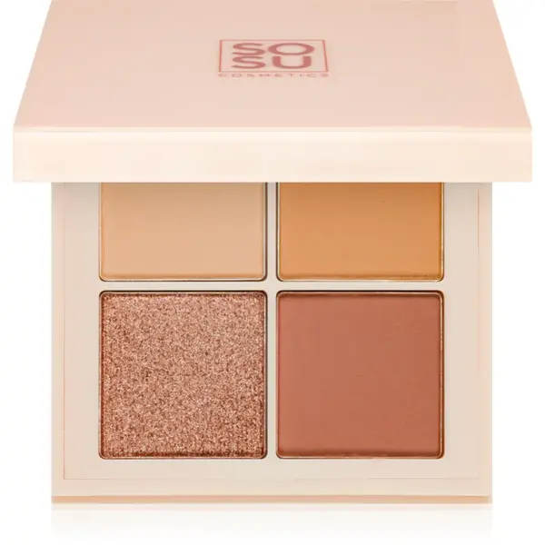 SOSU Cosmetics Eyeshadow Quad paletă cu farduri de ochi culoare Nude 4.8 g
