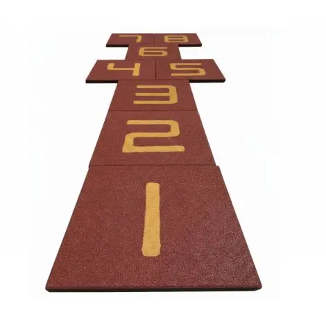 ȘOTRON din dale de cauciuc 500X500X20 mm - Rosu