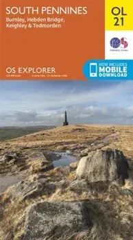 South Pennines, Burnley, Hebden Bridge, Keighley & Todmorden. May 2015 ed, Sheet Map/Ordnance Survey