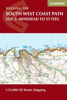 South West Coast Path Map Booklet - Vol 1: Minehead to St Ives. 1:25,000 OS Route Mapping, 2 Revised edition, Paperback/Paddy Dillon