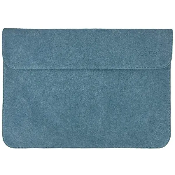 spacer Husa laptop Spacer SPLS-COVER15-BL, 15.6″, 1 compartiment, piele sintetica, Albastru