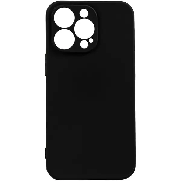 spacer Husa telefon Iphone 13 Pro - Spacer, Grosime 2 mm, Material flexibil silicon cu interior microfibra, Negru, SPPC-AP-IP13P-SLK