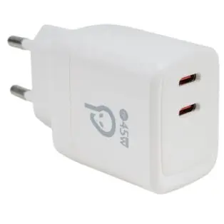 spacer Incarcator retea Spacer SPAR-TYPECQ-03, 2 x USB-C, 45 W, Alb