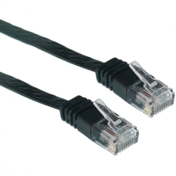 spacer PATCH CORD UTP SPACER Cat5e, 1m, negru, SP-PT-CAT5-1M-BK