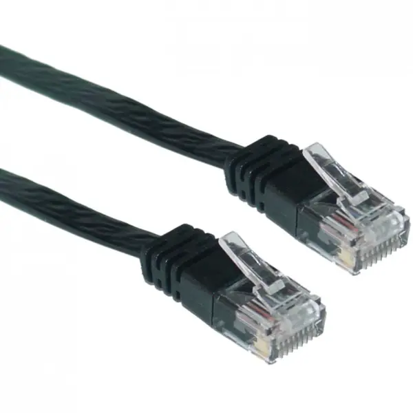 spacer PATCH CORD UTP SPACER Cat5e, 5m, negru, SP-PT-CAT5-5M-BK