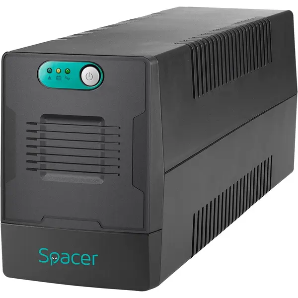 spacer Unitate UPS Spacer SPUP-600L-LIT01, 600VA, AVR, Schuko, Negru