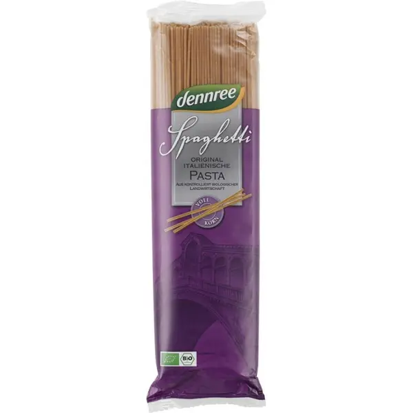 Spaghetti din grau dur integrale, eco - 500 g